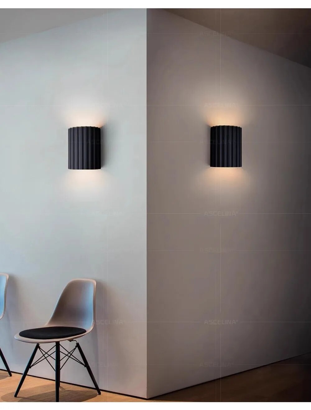 GleamEdge Moderne Væglampe – Kunstnerisk Harpiksdesign med LED Teknologi for Stilfuld Belysning