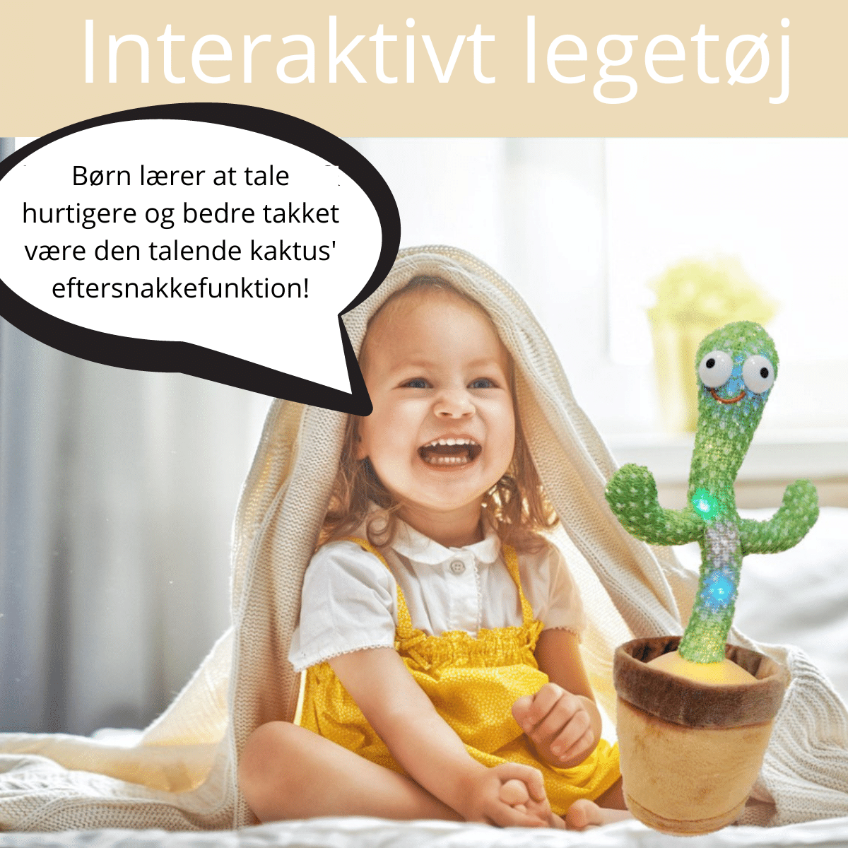 Happy Cactus - Reagerer på lyd - Den dansende kaktus