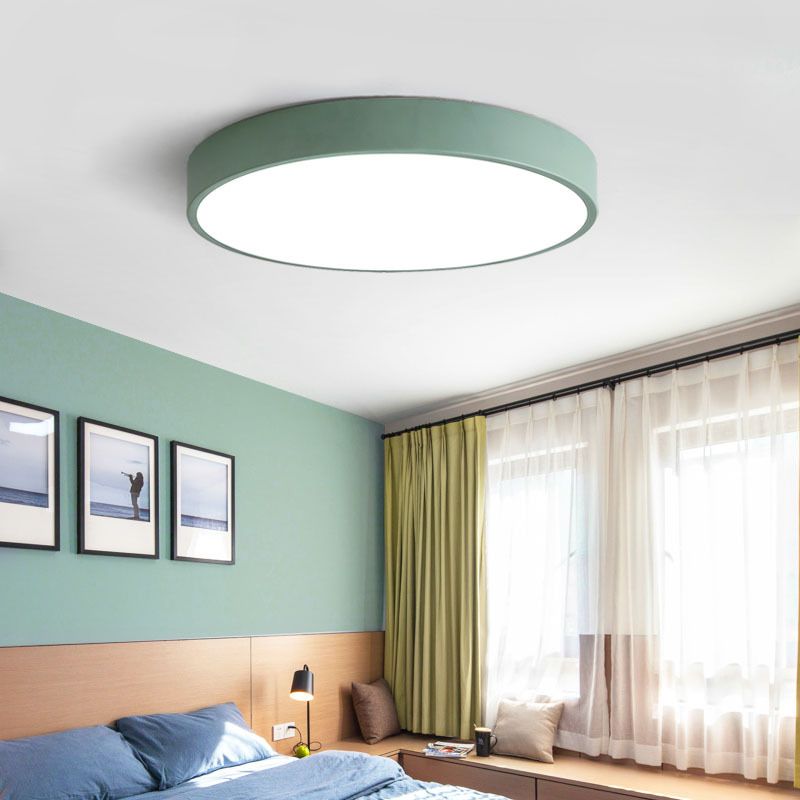 Ultratynd LED Loftlampe – Moderne Rund Loftarmatur til Hjem & Kontor | Energivenlig, Minimalistisk Design – 30cm/40cm/50cm (Flere Farver)