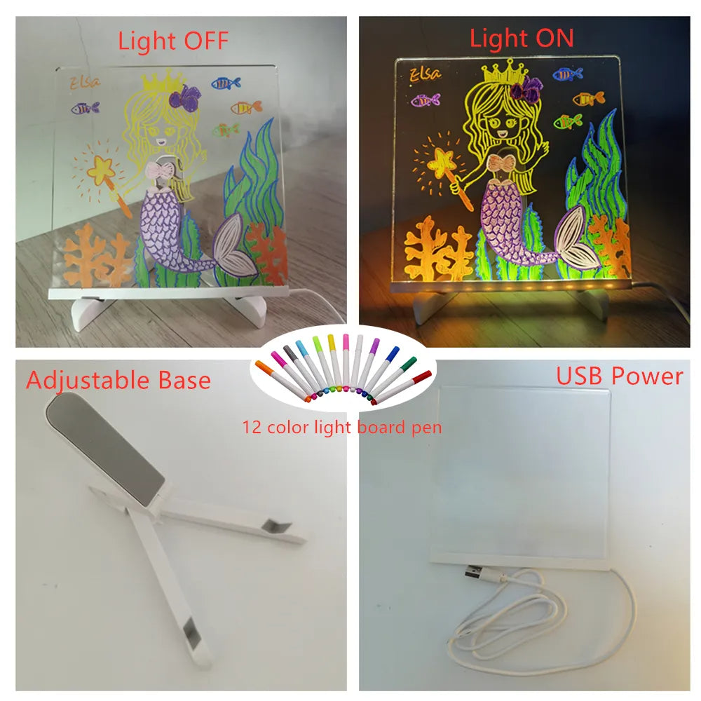 Drawing Light - Oplyste fantasier - Tegnebræt