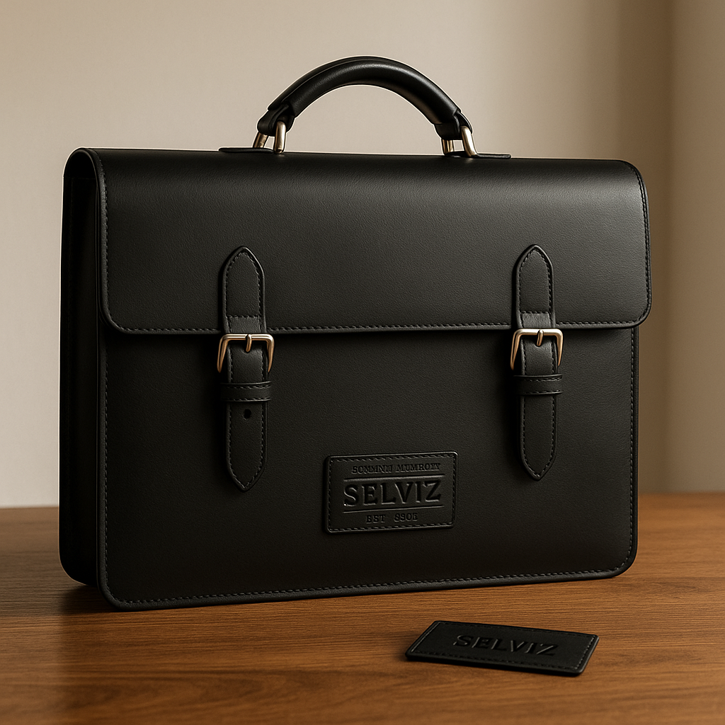 Elegant Laptop Taske i Læder – Tidløst & Stilrent