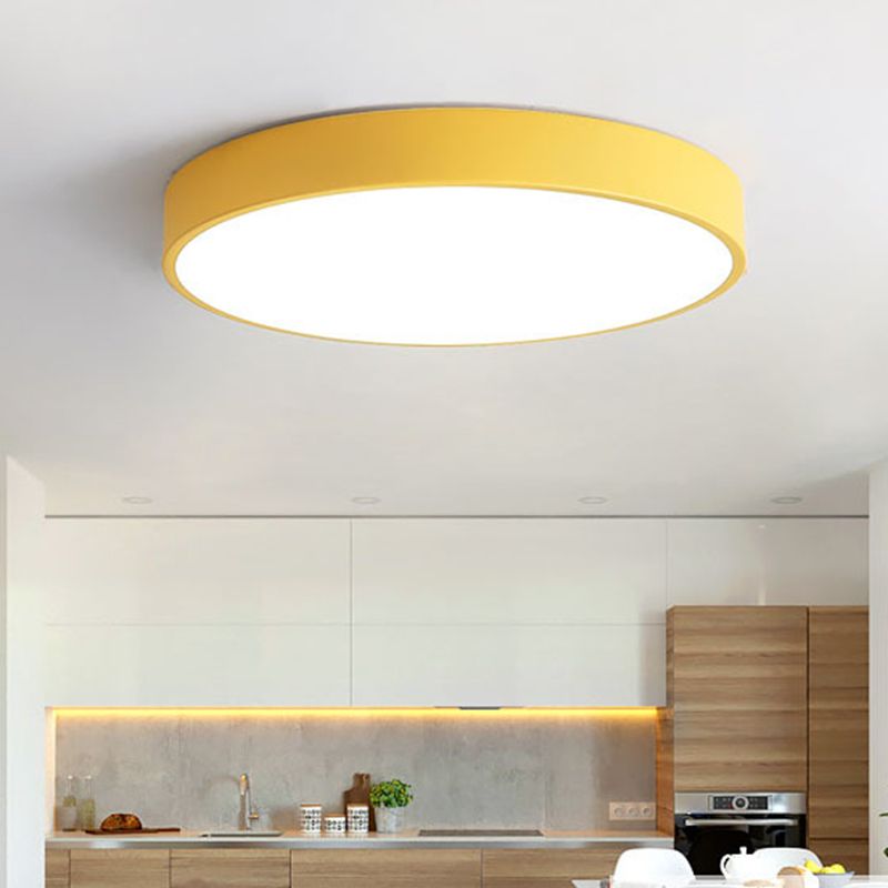 Ultratynd LED Loftlampe – Moderne Rund Loftarmatur til Hjem & Kontor | Energivenlig, Minimalistisk Design – 30cm/40cm/50cm (Flere Farver)