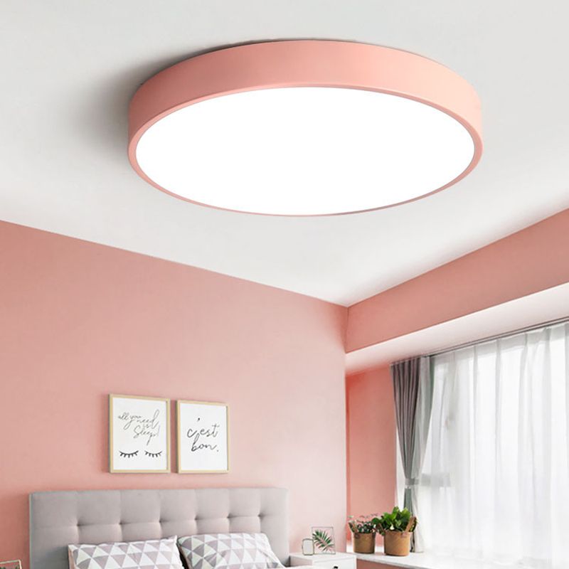 Ultratynd LED Loftlampe – Moderne Rund Loftarmatur til Hjem & Kontor | Energivenlig, Minimalistisk Design – 30cm/40cm/50cm (Flere Farver)