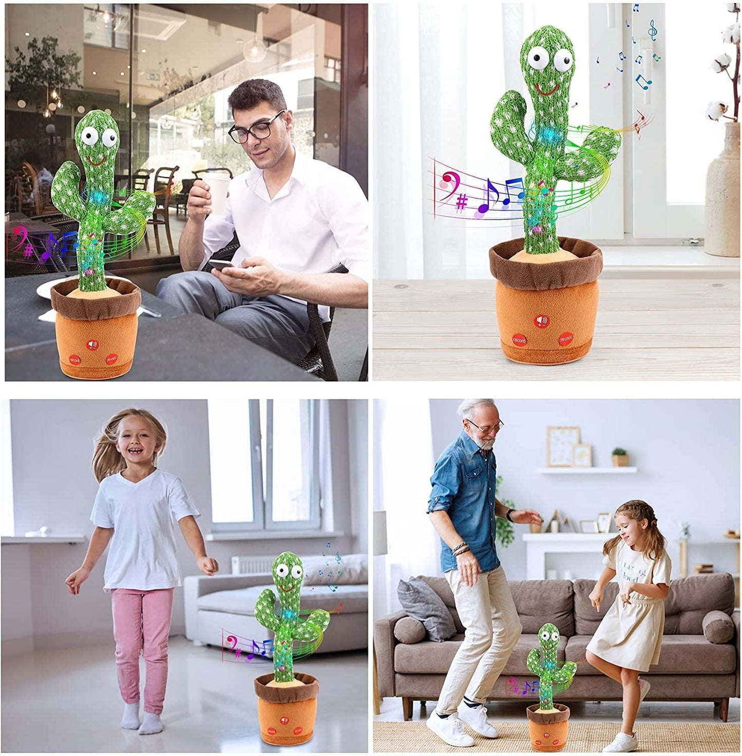 Happy Cactus - Reagerer på lyd - Den dansende kaktus