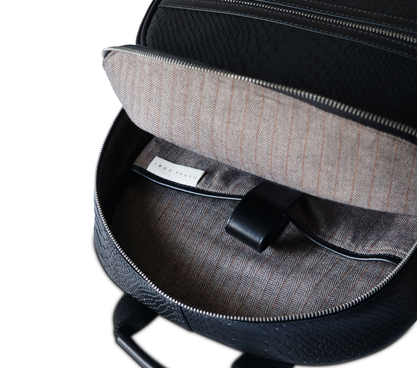 Læder Rygsæk til Mænd – Croco Finish & Laptoprum | Selviz