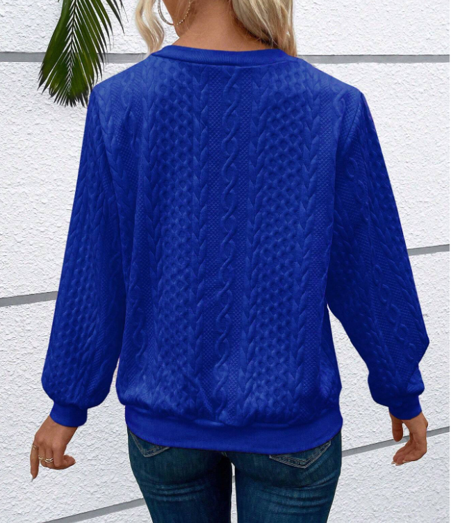 Kabelstrikket Halv-Lynlås Sweater – Klassisk Stil & Varm Komfort | Perfekt til Efterår & Vinter