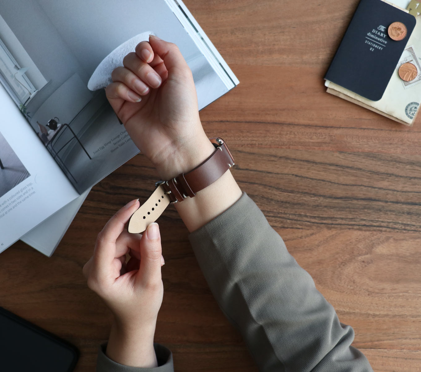 Læderrem til Apple Watch – Elegant Urrem i Ægte Læder | Selviz