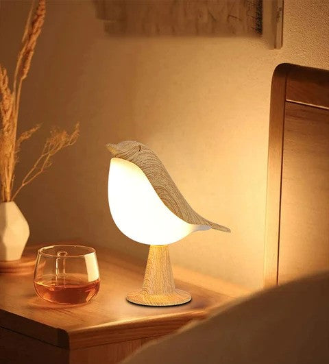 ZenGlow Elegant Fugle-Inspireret Natbordslampe