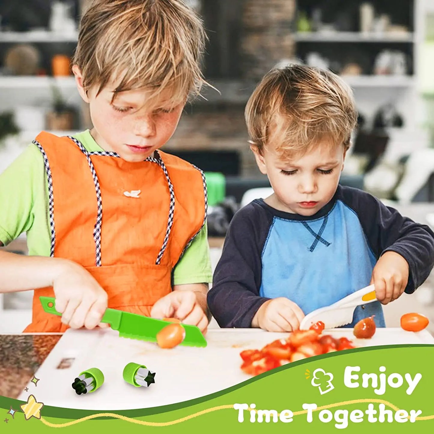 Junior Chef Set - Sikker skæring - legetøjskøkken