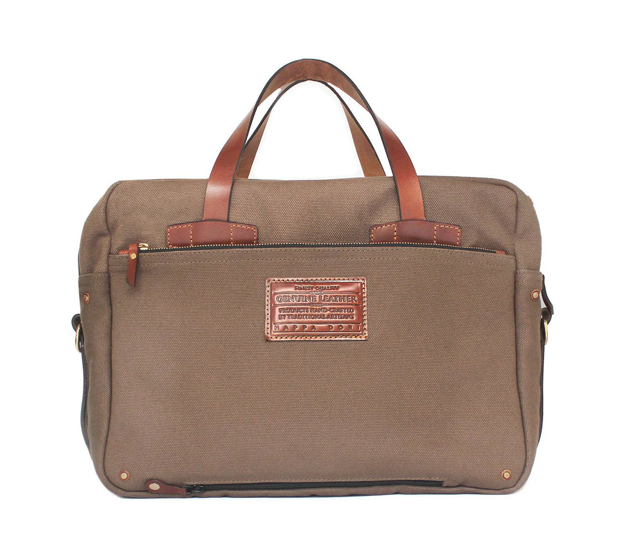 Selviz Harness Leather & Canvas Travel Bag