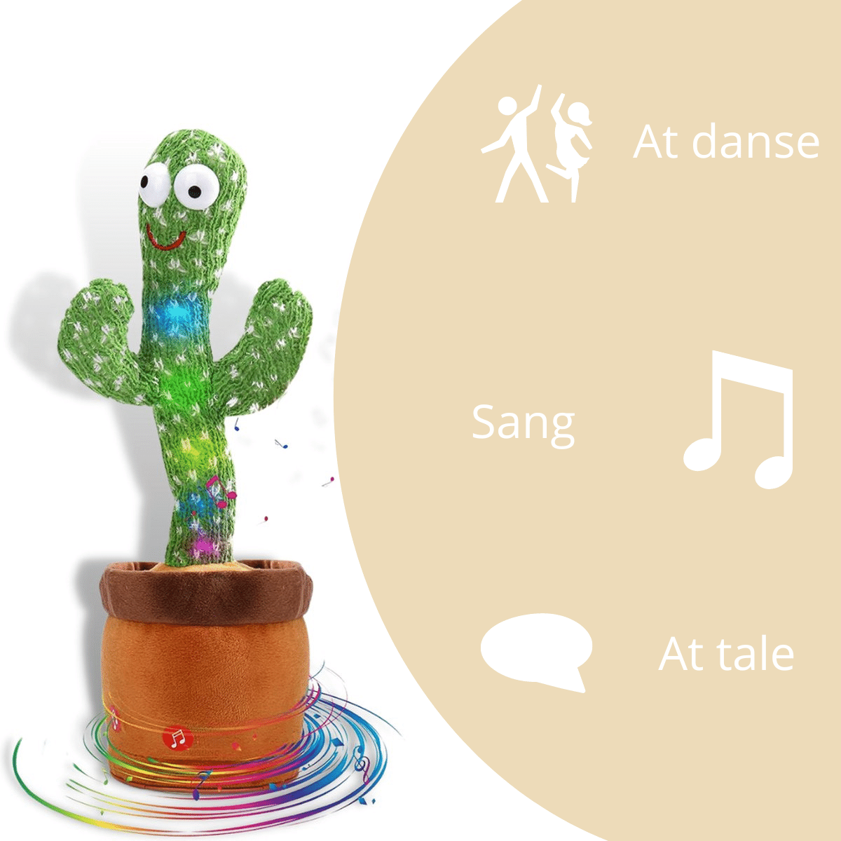 Happy Cactus - Reagerer på lyd - Den dansende kaktus