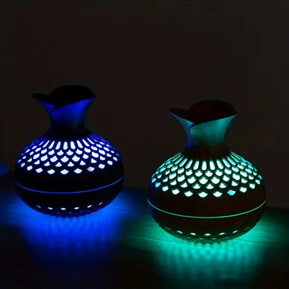 SerenityMist Aroma Diffuser – Blomsterdesign, Langvarig Aromaterapi, 10 Timer Drift, Perfekt til Afslapning
