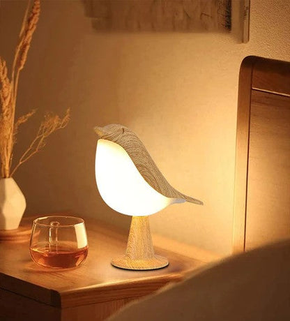 ZenGlow Elegant Fugle-Inspireret Natbordslampe