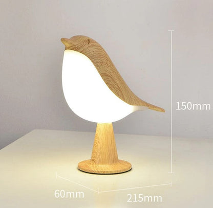 ZenGlow Elegant Fugle-Inspireret Natbordslampe
