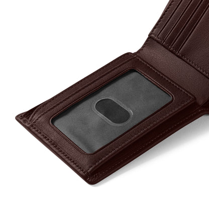 Læder Pung med Flap – Kompakt Bifold Herrepung | Selviz
