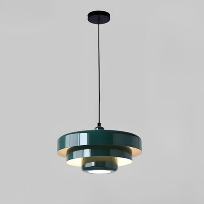 PrismicCircle Glas Loftslampe – Moderne Nordisk Design | Justerbar Kabellængde, Elegant Belysning til Stue, Køkken & Spisestue