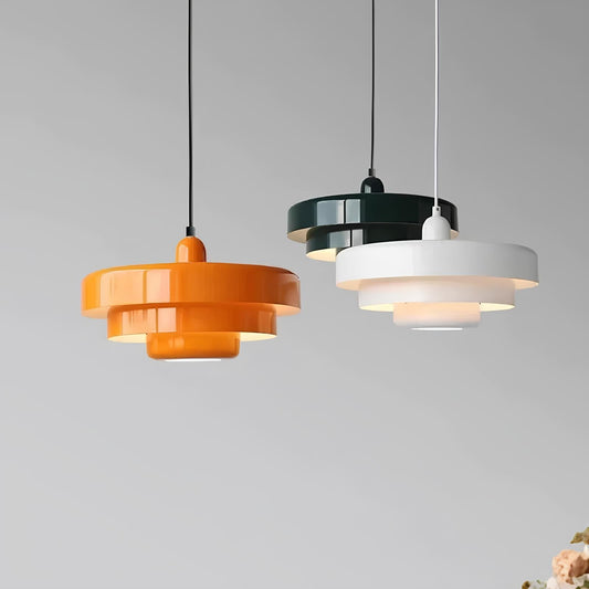 PrismicCircle Glas Loftslampe – Moderne Nordisk Design | Justerbar Kabellængde, Elegant Belysning til Stue, Køkken & Spisestue