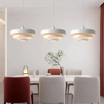 PrismicCircle Glas Loftslampe – Moderne Nordisk Design | Justerbar Kabellængde, Elegant Belysning til Stue, Køkken & Spisestue