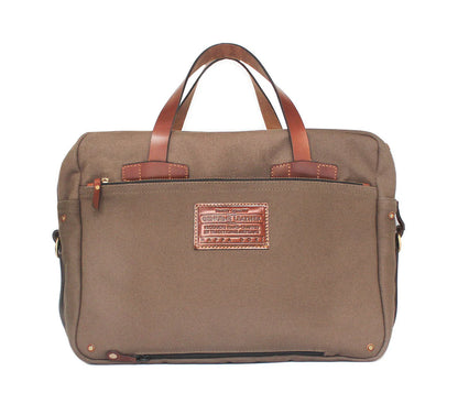 Selviz Harness Leather &amp; Canvas Travel Bag